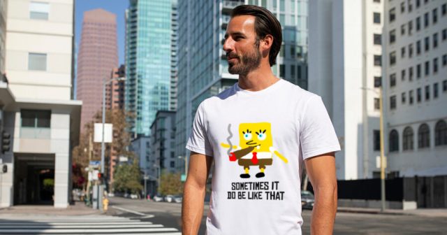Man Wearing Tee K.O. Shirt Successfully Gets Little Bit of Attention He Wanted