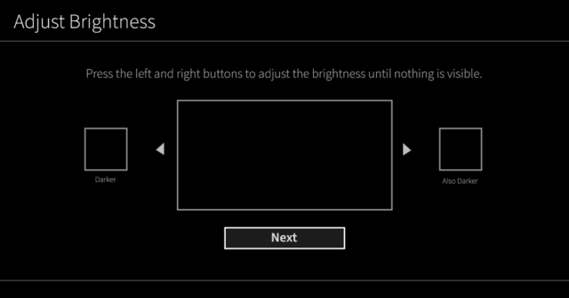 Horror Game Asks You to Adjust Sliders Until Nothing is Visible