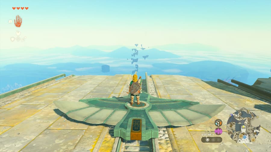 The Glider on launch platform, getting ready to fly.