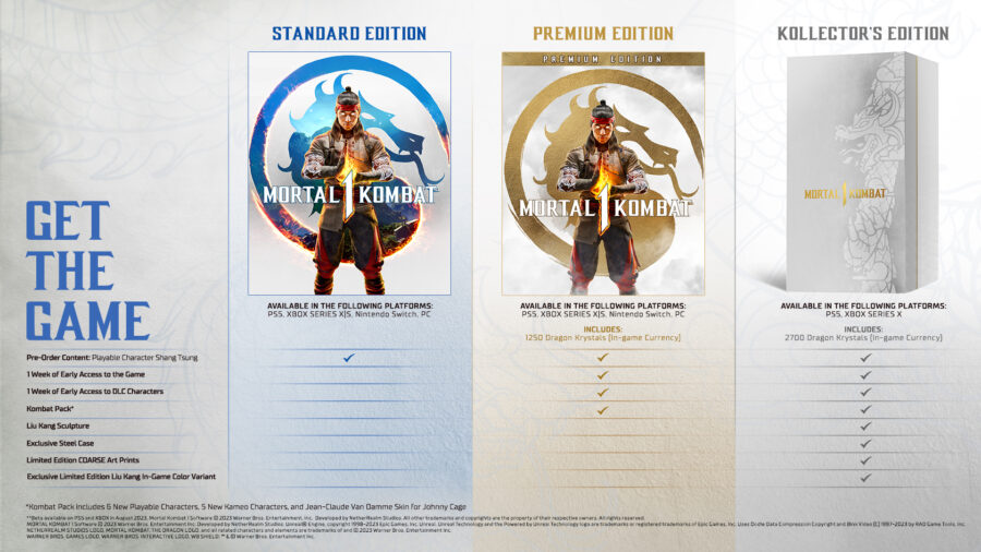 Mortal Kombat 1 Pre Order Guide & Edition Comparison - Hard Drive
