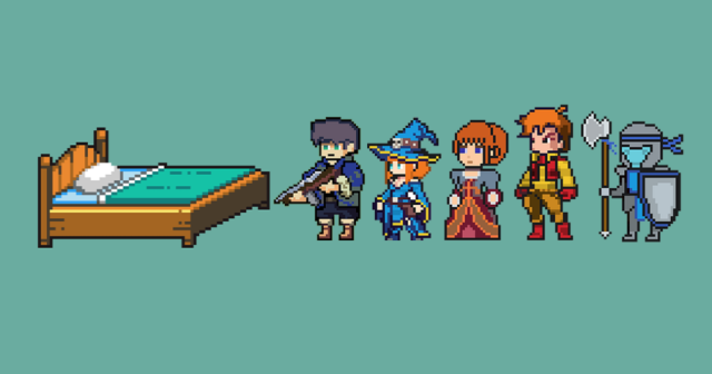 Entire RPG Party Forced to Share Single Bed at Inn