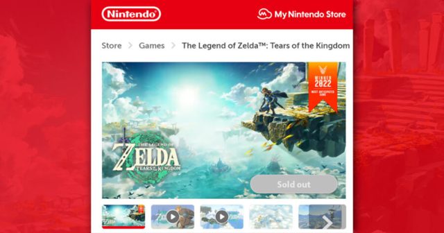 Nintendo Already Sold Out of Digital Copies of ‘Tears of the Kingdom’