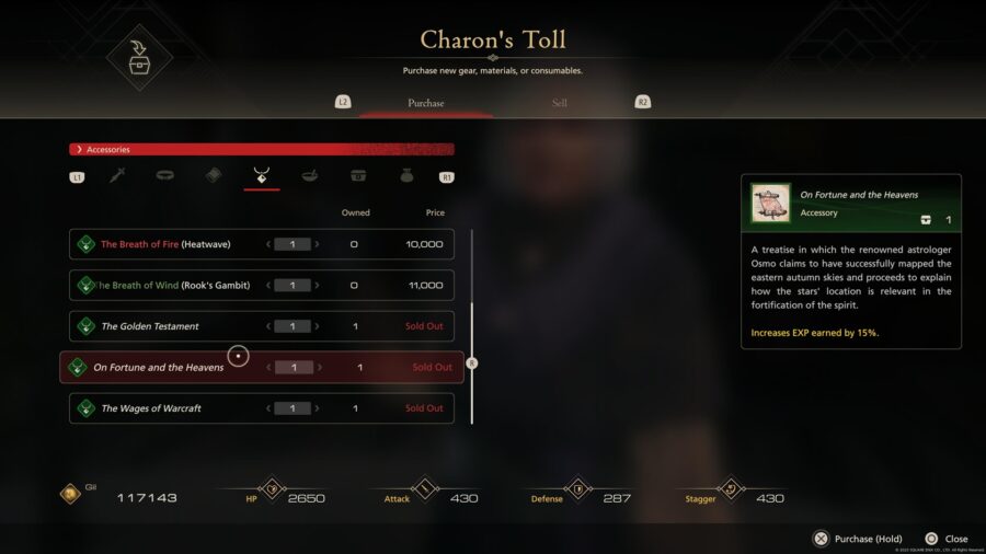One of the best Final Fantasy 16 accessories, On Fortune and the Heavens, makes XP farming incredibly easy.