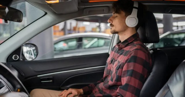 Man Lingers in Car to Finish Last 4 Hours of Podcast Real Quick