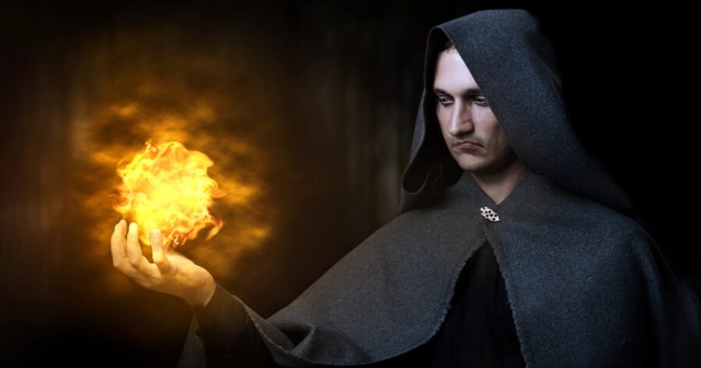 Wizard Burns the Fuck Out of Hand Shooting Fireball