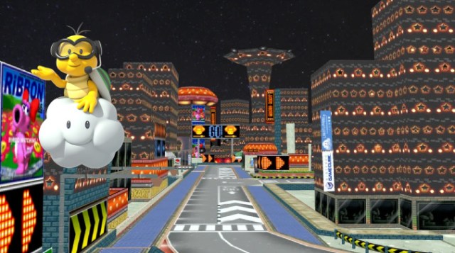 Lakitu Ignores ‘Annoyingly Loud Motorcycle’ Flying Into Mushroom City Gap