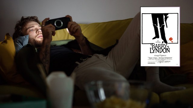 Man Watches ‘Barry Lyndon’ As Kubrick Intended on Screen of PSP