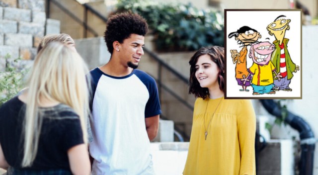 Throuple Preparing Group Halloween Costume Arguing Over Who’s Ed Edd or Eddy