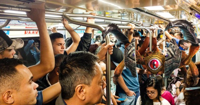 Pervert Zelda Boss Exposes Weak Point To Unsuspecting Subway Crowd