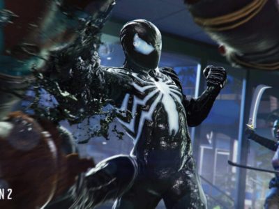 Spider-Man 2 screenshot of Peter Parker as Spider-Man.