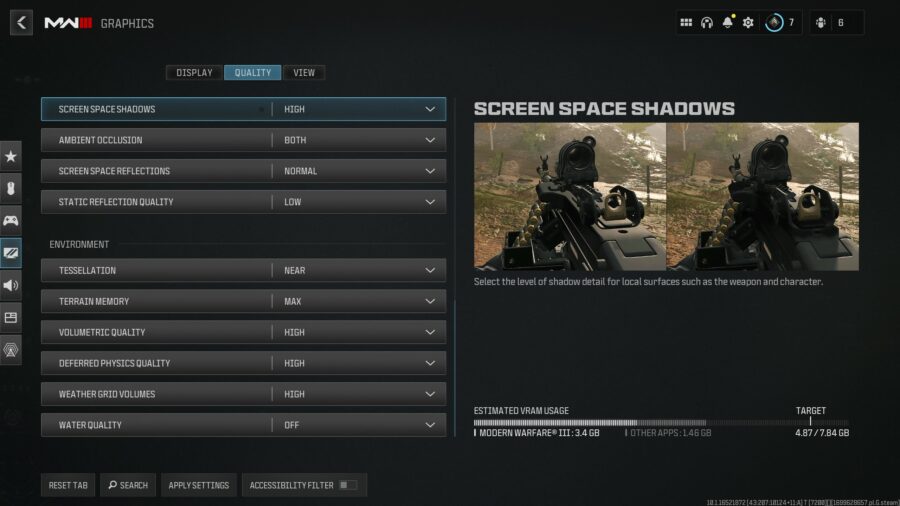 Call of Duty MW3 PC Performance Settings