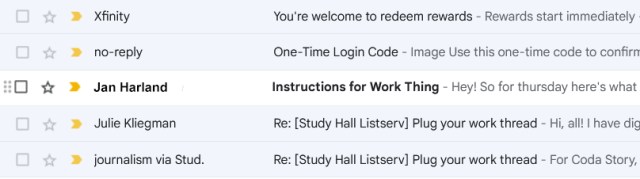 Email Left Unread as Reminder to Read It