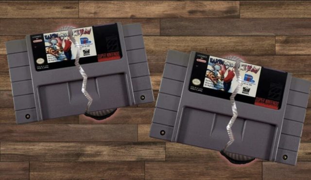 Broken Earthworm Jim Cartridge Miraculously Regenerates Into Two Games