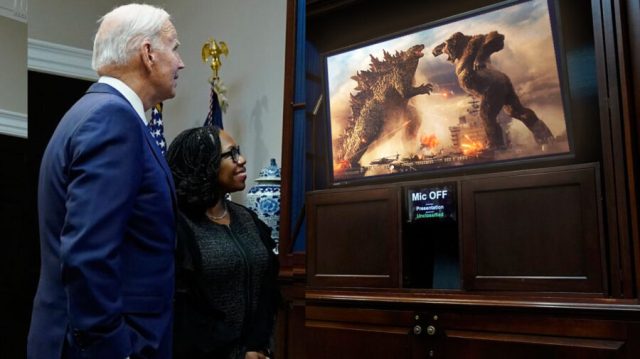 Biden Increasingly Concerned About Giant Monsters After Watching ‘Godzilla vs. Kong’