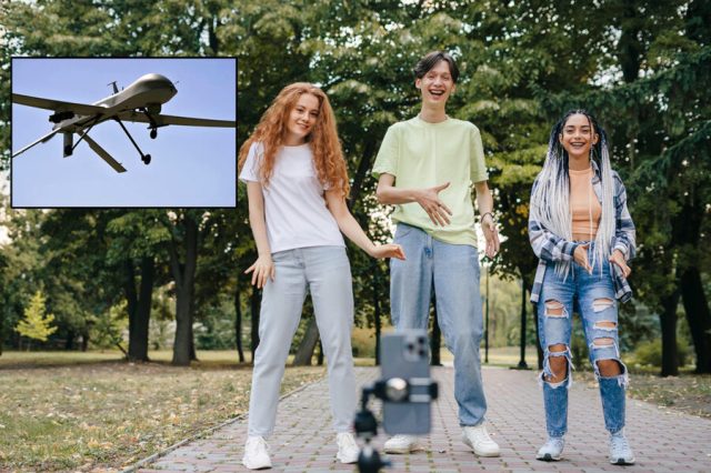 We Asked the CIA Predator Drone Hovering Above Our House to Help Us Film Viral “Bin Laden Dance”