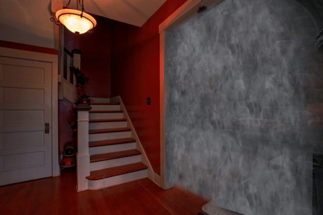Child Sneaking Downstairs to Catch Santa on Christmas Eve Finds Living Room Entrance Replaced with Fog Gate