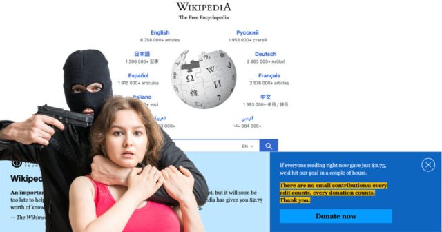 Wikipedia Regretfully Announces It Will Have to Start Killing Hostages