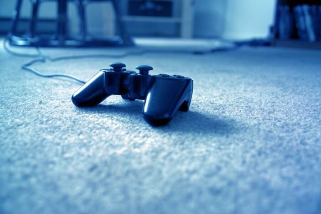 Kid Playing Lego Fortnite Leaves Controller Out For Dad to Step on