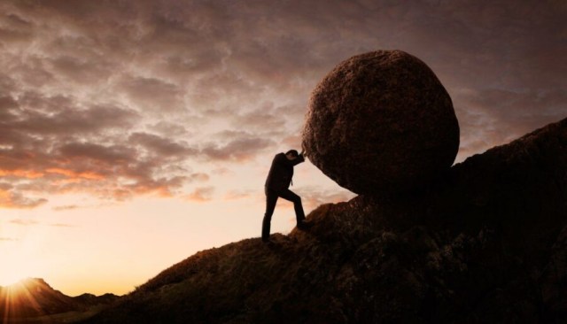 Gamer Damned to Roll Boulder Up Hill for Eternity Claims “It Gets Really Good After the First 100 Hours”