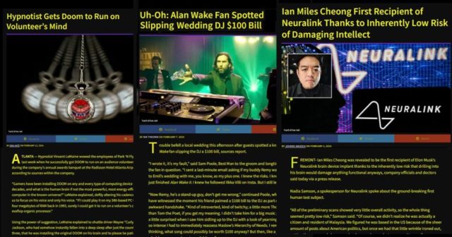 We Changed the Text of All Our Articles to Yellow so Gamers Know to Read Them