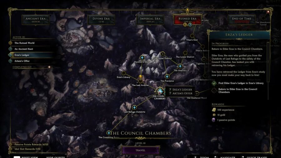 Last Epoch Ezra's Ledger Choice