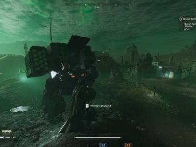 Helldivers 2 Exo-45 Patriot ExoSuit Deploy