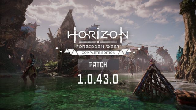 Horizon Forbidden West Complete Edition Update Patch Notes 1.0.43.0 Mar 28