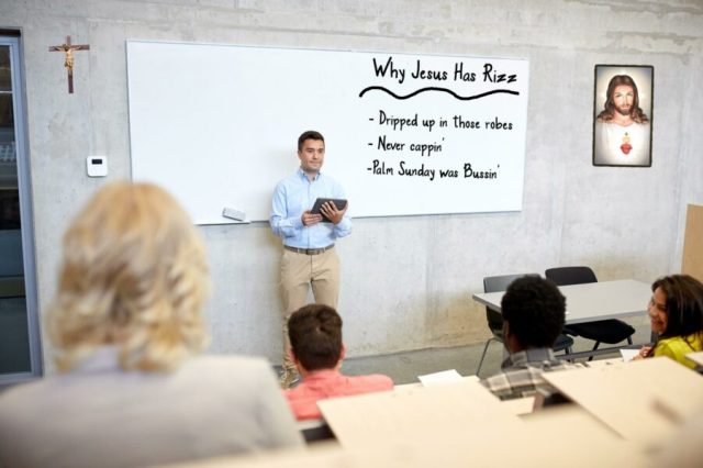 “He is Rizzin’” Local Youth Pastor Desperately Tries to Connect to Kids