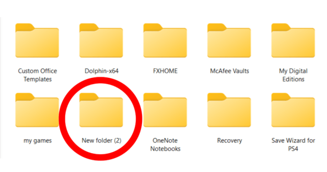 “New Folder (2)” Ominously Found Just Sitting There in the Documents Folder
