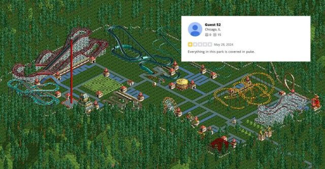 Here’s Every 1 Star Yelp Review of My Rollercoaster Tycoon Amusement Park