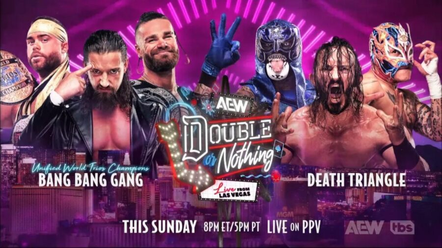 AEW Double or Nothing 2024 Bang Bang Gang vs Death Triangle