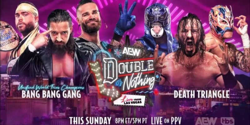 AEW Double or Nothing 2024 Bang Bang Gang vs Death Triangle