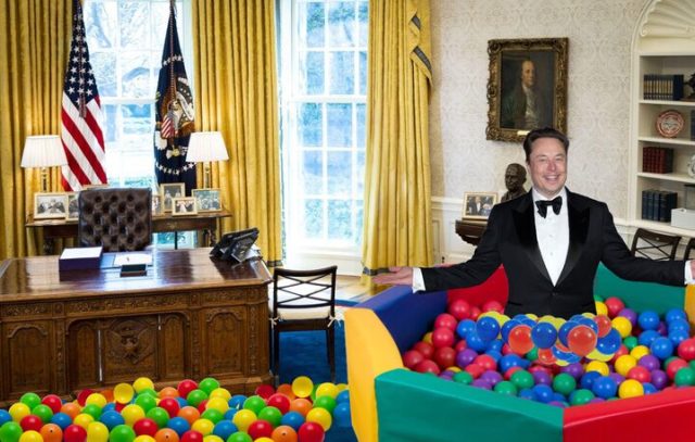 Elon Musk’s White House Office Revealed to be Just a Ball Pit
