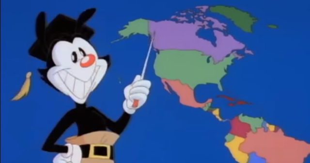 New Version of “Yakko’s World” Replaces All of the Countries With “America”