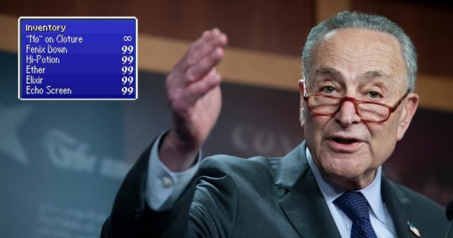 Schumer Saves Cloture Denial in Case He Needs It for Final Boss