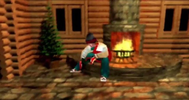 1080° Snowboarding Characters All Hoping You Don’t Pick Them so They Can Continue Relaxing in This Beautiful Log Cabin