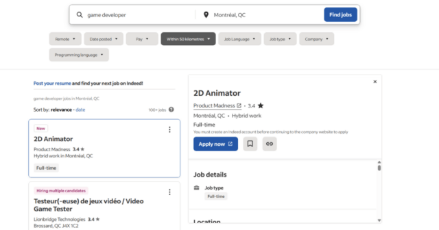 Game Dev Simulator Just Indeed Job Search