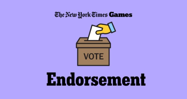 New York Times Games Adds New ‘Endorsement’ Puzzle