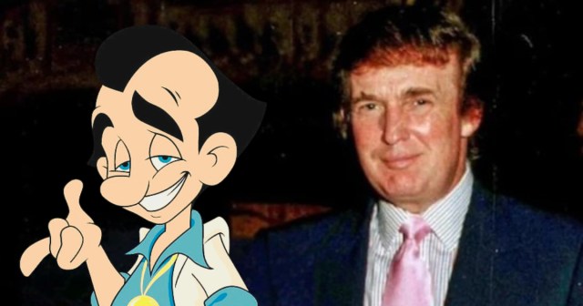Trump Denies He Was Good Friends with Leisure Suit Larry