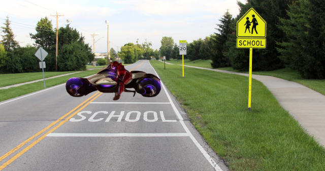 Townspeople Furious After Samus Aran Repeatedly Drives Motorcycle 120 MPH Through School Zone